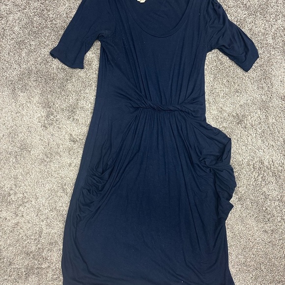 Meadow Rue Dresses & Skirts - Meadow Rue (Anthropologie) Midnight Blue half sleeve dress